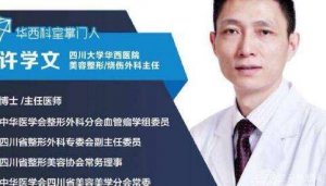 成都整容医生排名第一