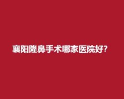 襄阳隆鼻手术哪家医院好?上榜医院信息简介 襄阳隆鼻手术哪家医院好?上榜医院信息简介